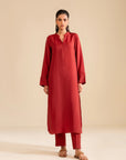 2 Piece Solid Viscose Suit Pret SS - 25
