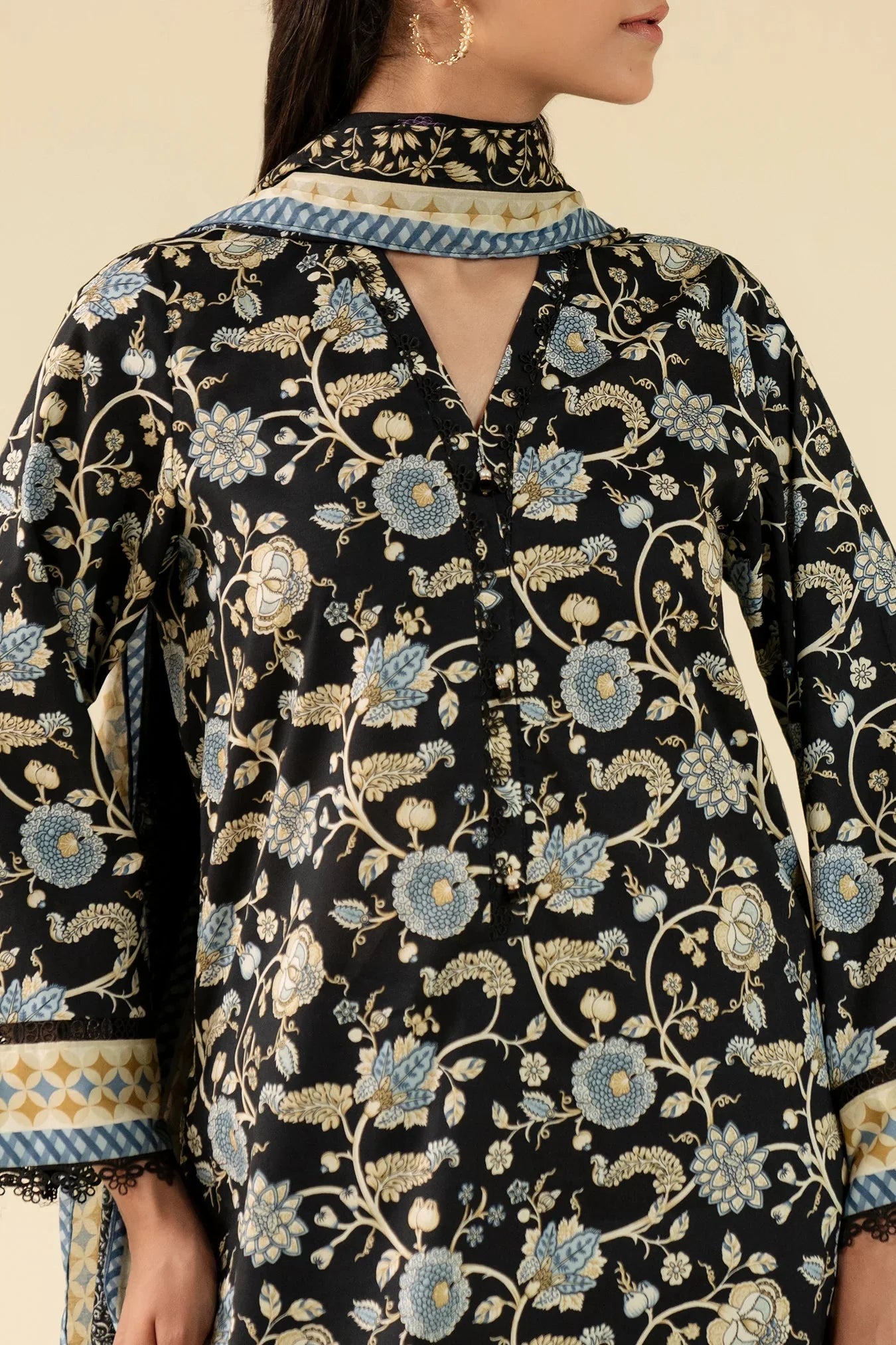 3 Piece Printed Lawn Suit Beena