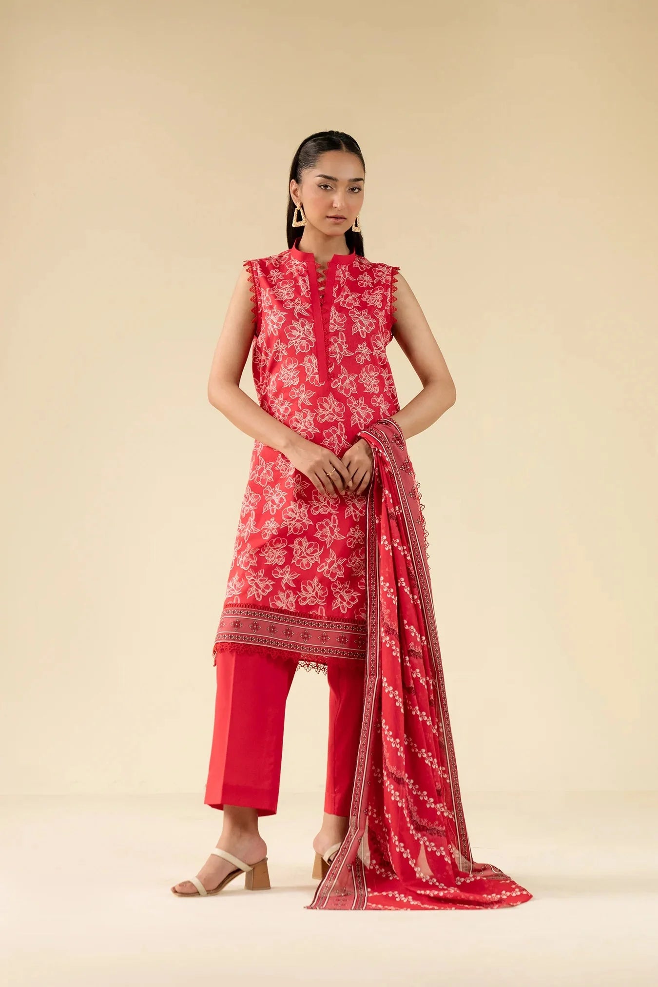 3 Piece Printed Lawn Suit Beena