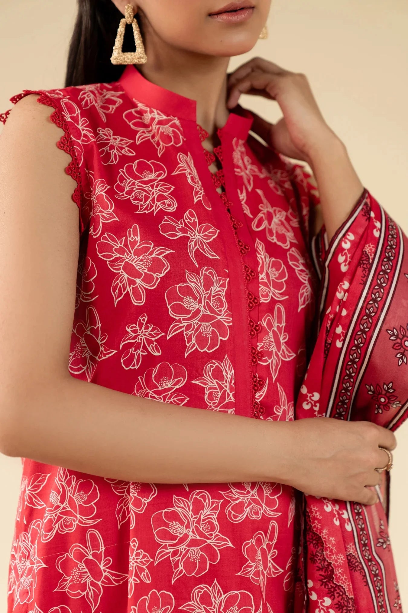 3 Piece Printed Lawn Suit Beena