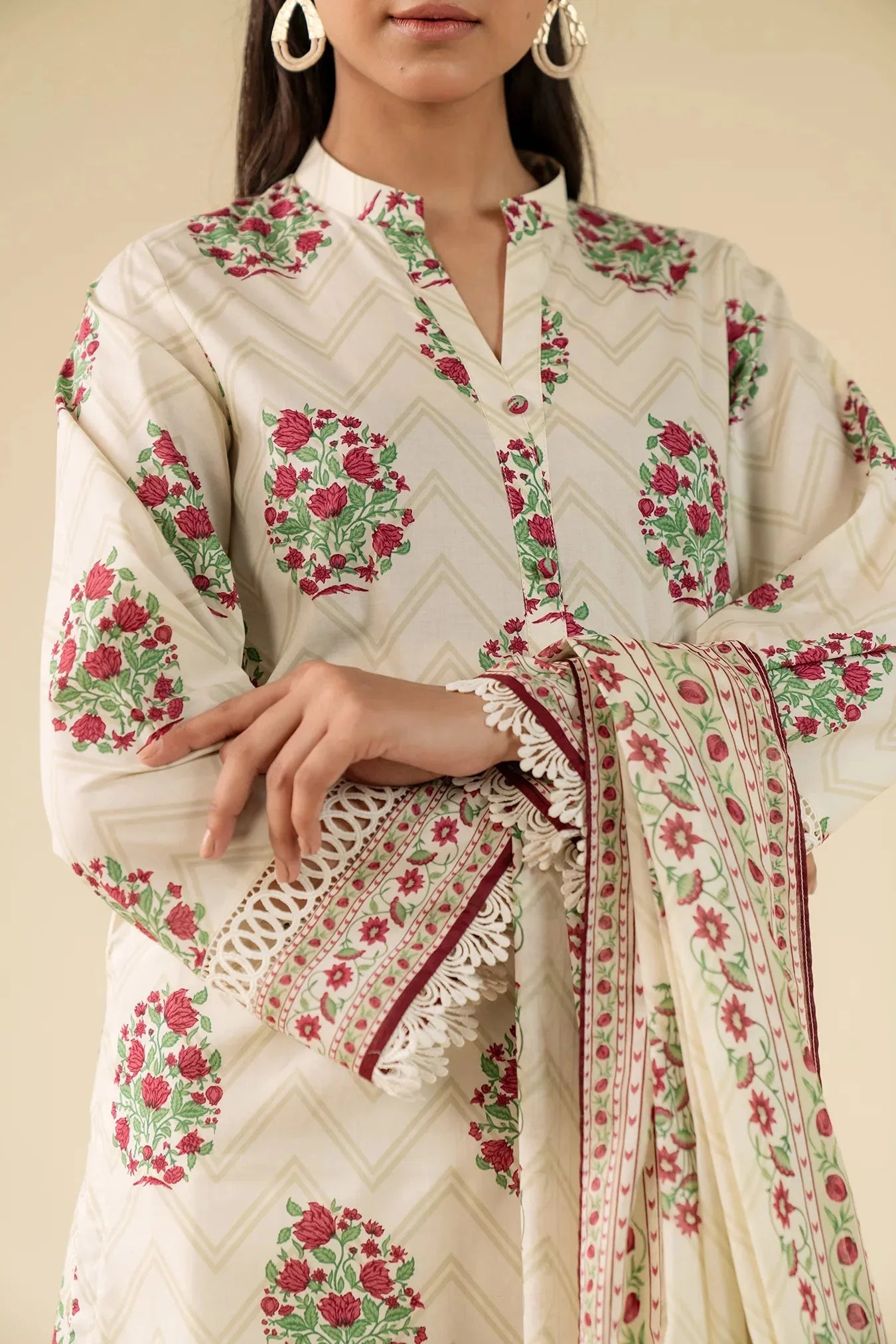 3 Piece Printed Lawn Suit Beena