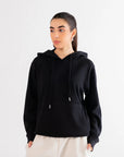 Basic Black Hoodie Loungewear - 24
