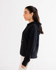 Basic Black Hoodie Loungewear - 24