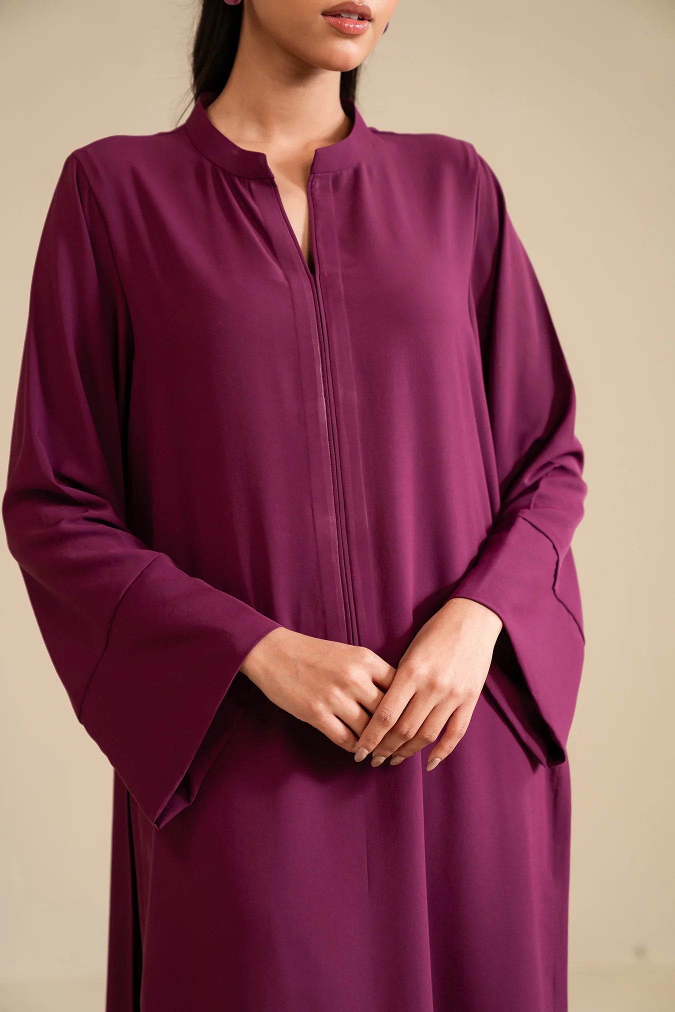 2 Piece Solid Georgette Suit Pret SS - 25