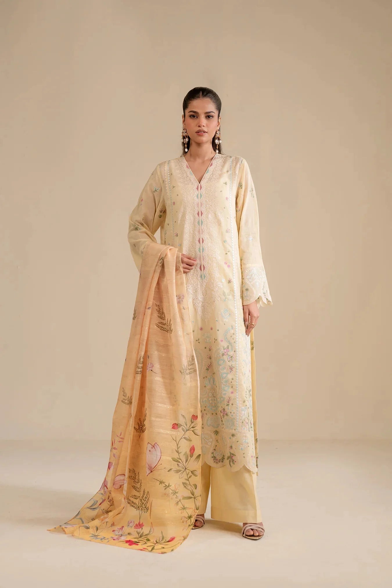 3 Piece Embroidered Lawn Suit Pret SS - 25