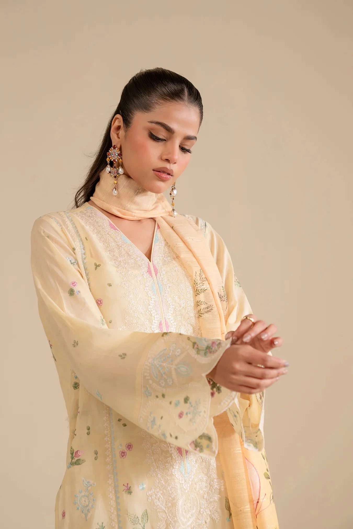 3 Piece Embroidered Lawn Suit Pret SS - 25