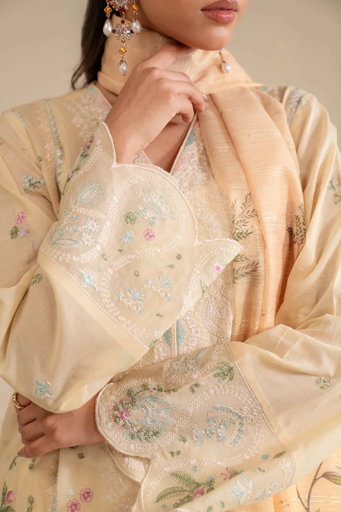 3 Piece Embroidered Lawn Suit Pret SS - 25