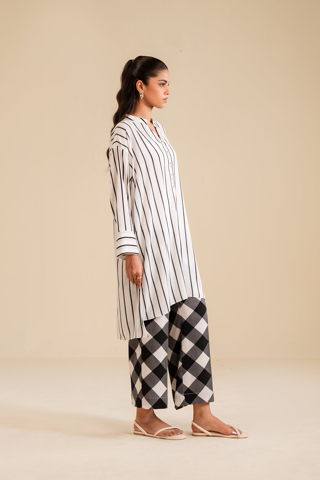 2 Piece Printed Georgette Suit Pret SS - 25