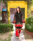 2 Piece Printed Cambric Suit