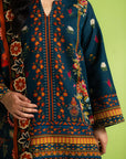 2 Piece Printed Khaddar Suit Unstitched Fall - 25
