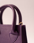 Purple Faux Leather Mini Handbag Beyond East Official
