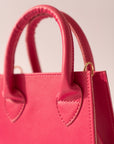 Pink Faux Leather Mini Handbag Beyond East Official