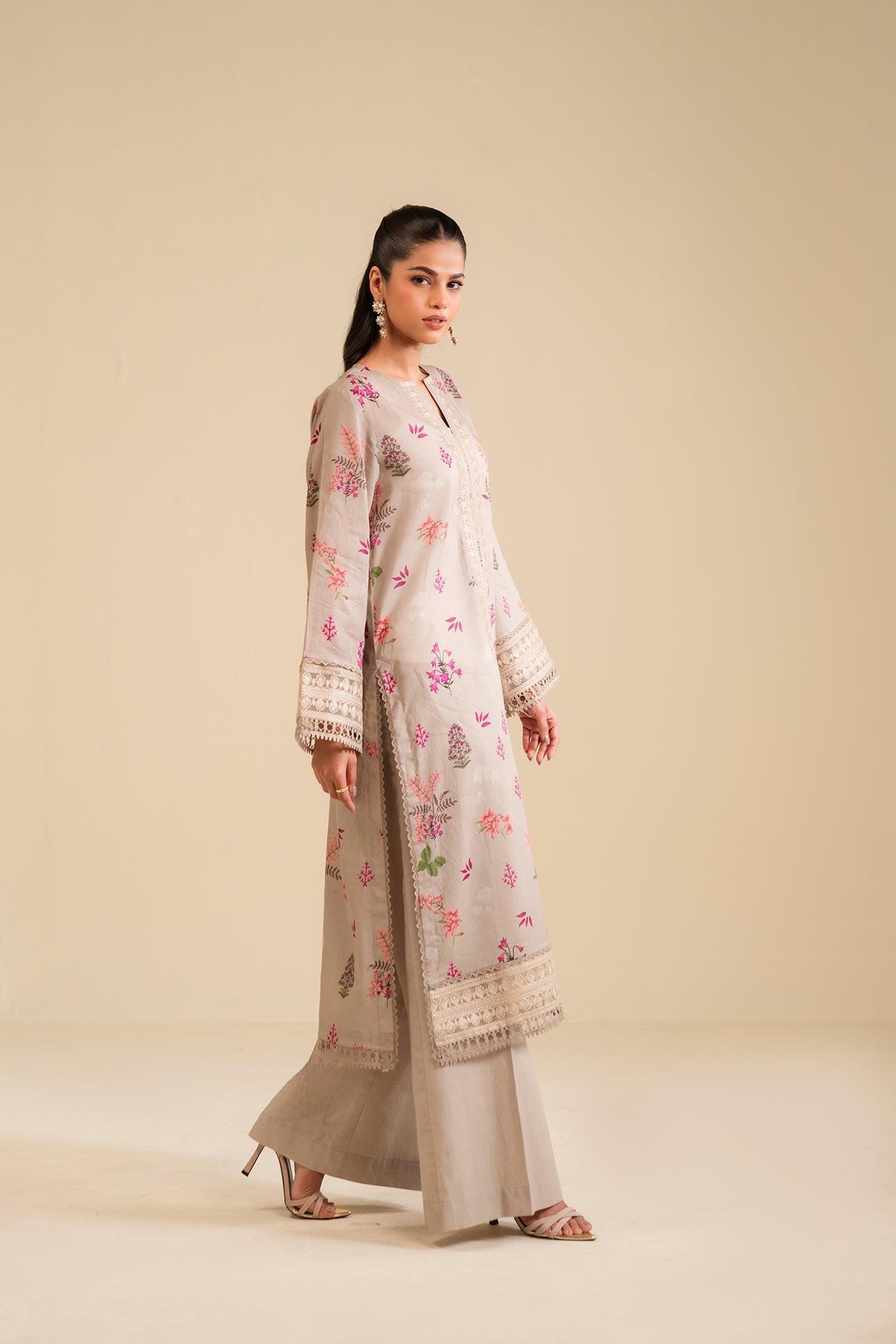 3 Piece Embroidered Lawn Suit Unstitched Summer - 25