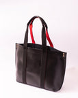 Black Faux Leather Tote Bag Beyond East Official