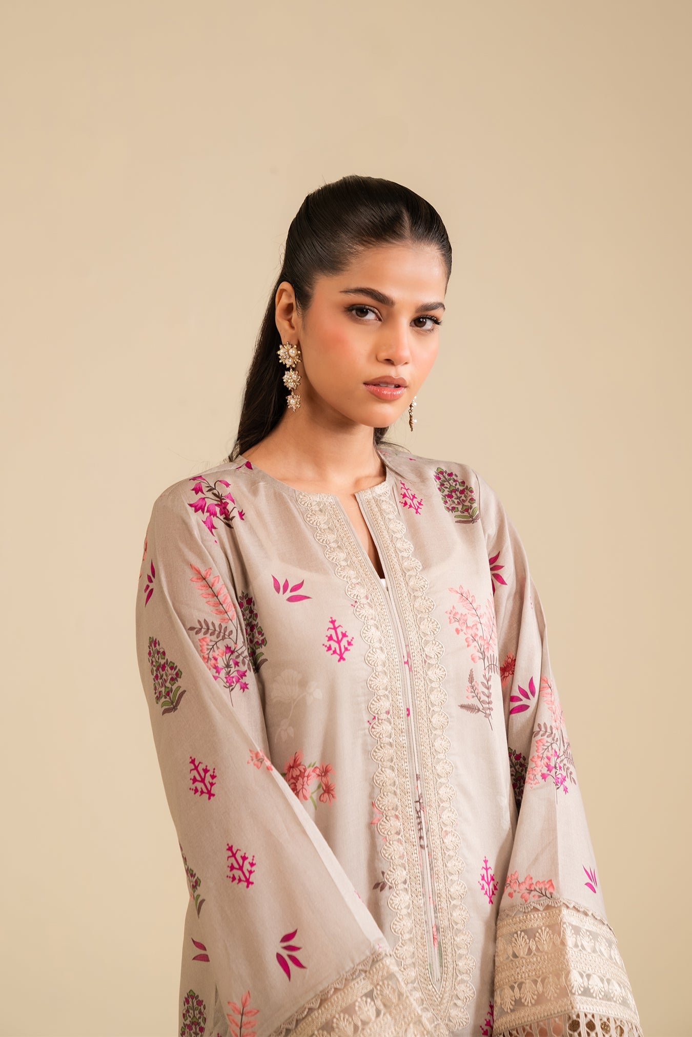 3 Piece Embroidered Lawn Suit Unstitched Summer - 25