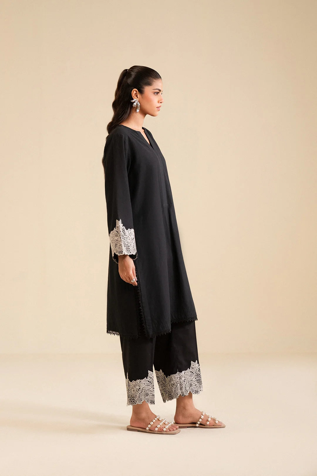 2 Piece Embroidered Cambric Suit Pret SS - 25