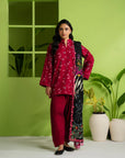 3 Piece Printed Khaddar Suit
