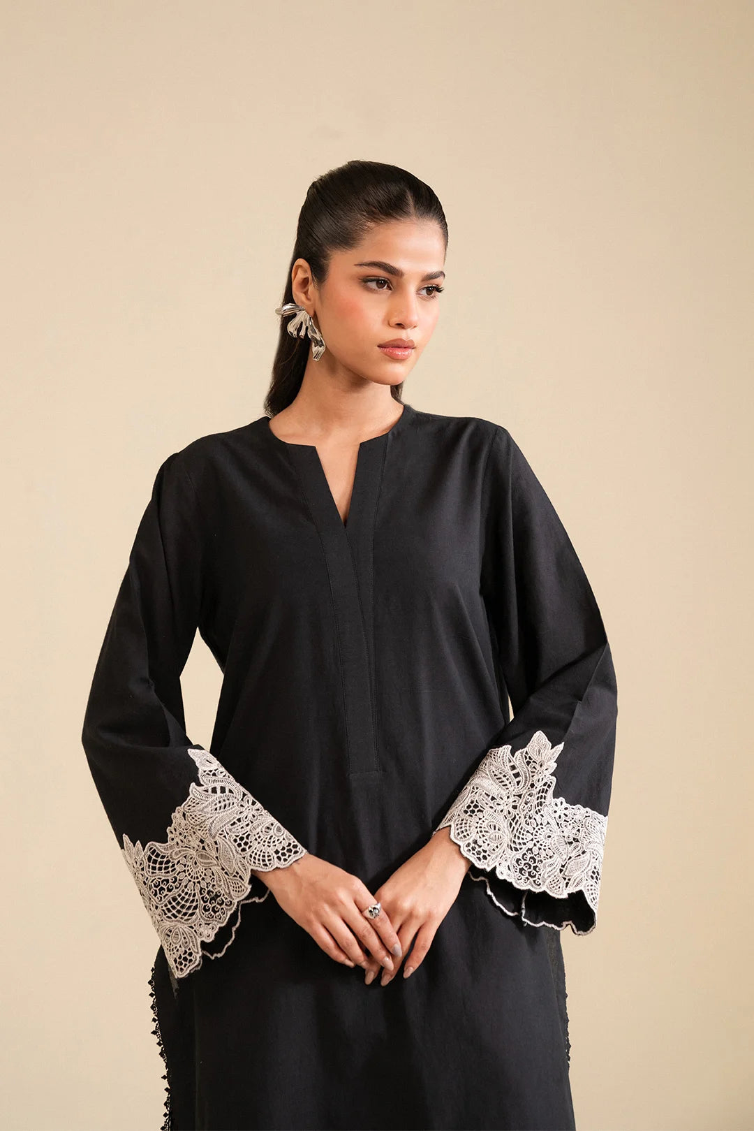 2 Piece Embroidered Cambric Suit Pret SS - 25