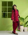 3 Piece Printed Khaddar Suit