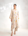 2 Piece Printed khaddar Suit Pret Winter-24