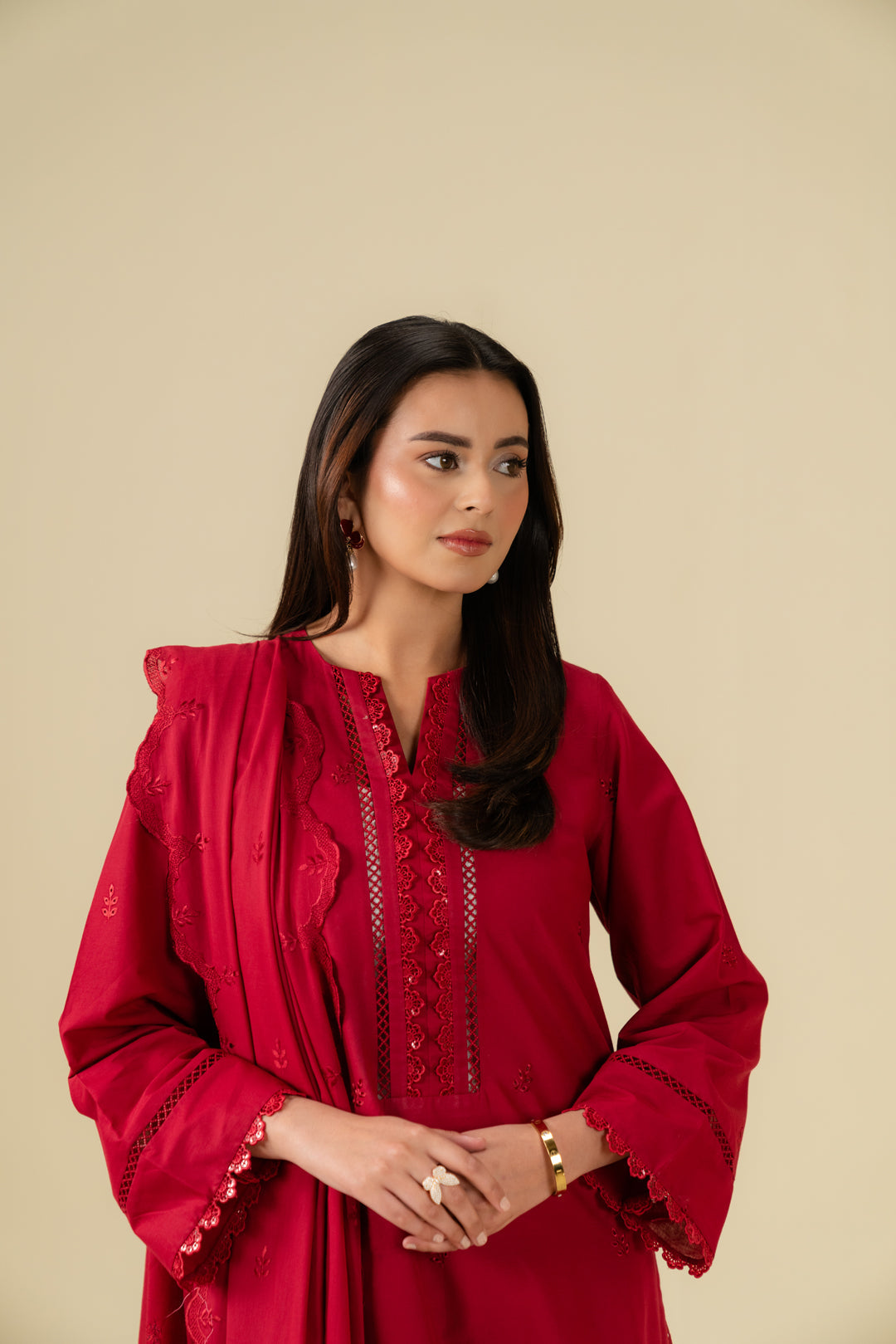 3 Piece Embroidered Lawn Suit Beena