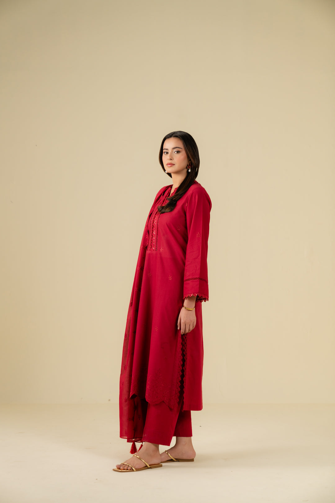 3 Piece Embroidered Lawn Suit Beena