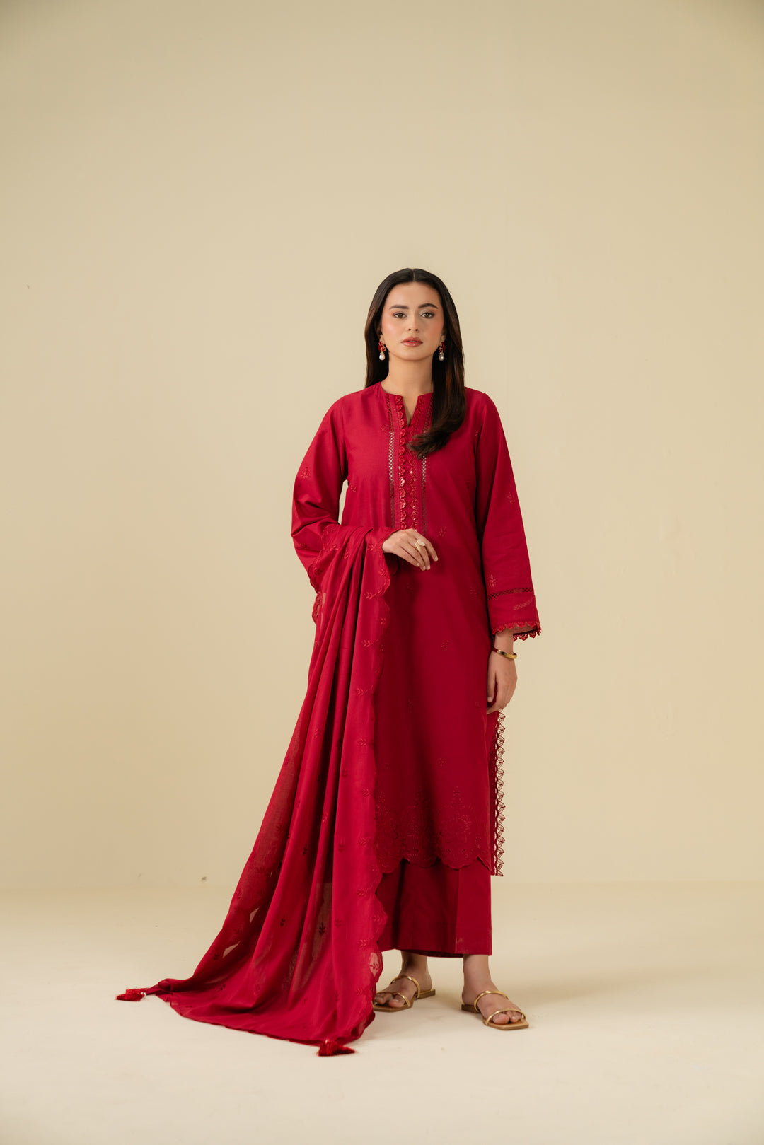 3 Piece Embroidered Lawn Suit Beena