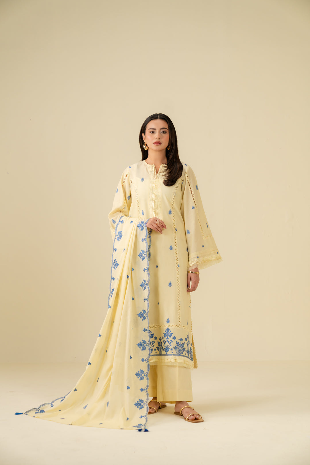 3 Piece Embroidered Lawn Suit Beena