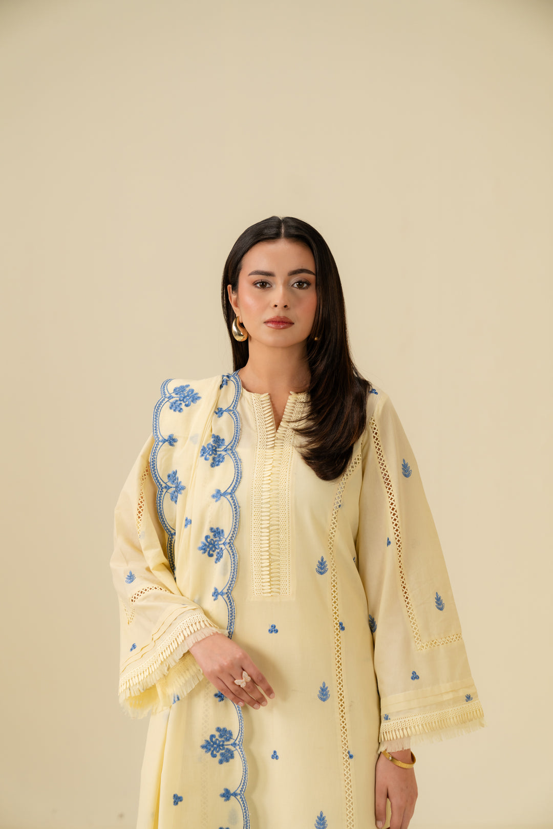 3 Piece Embroidered Lawn Suit Beena