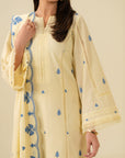 3 Piece Embroidered Lawn Suit Beena