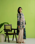 3 Piece Printed Khaddar Suit