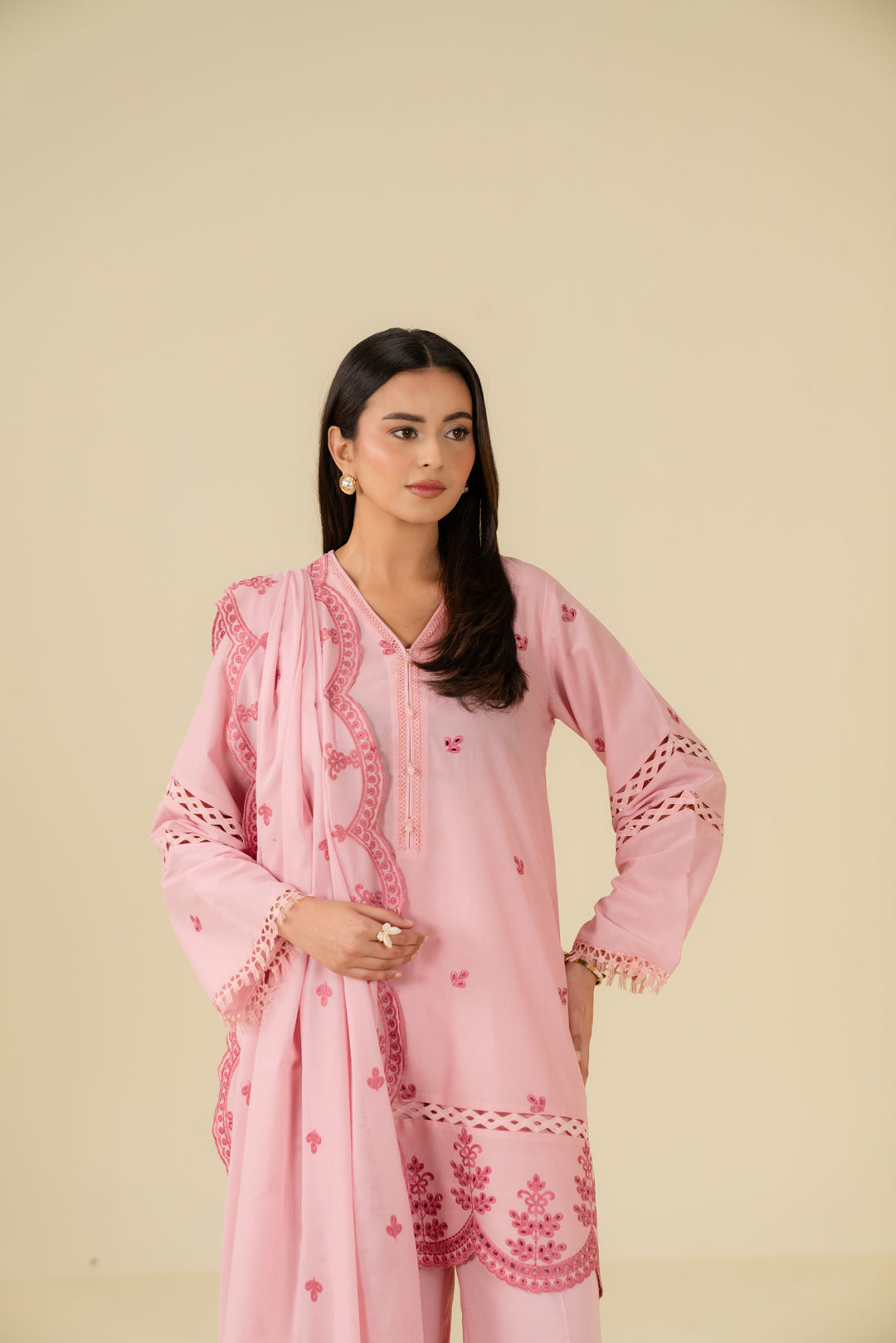 3 Piece Embroidered Lawn Suit Beena