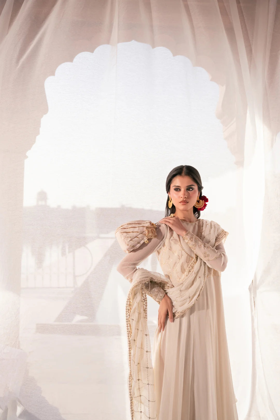 2 Piece Embroidered Chiffon Suit Pret SS - 25