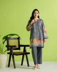 2 Piece Printed Khaddar Suit