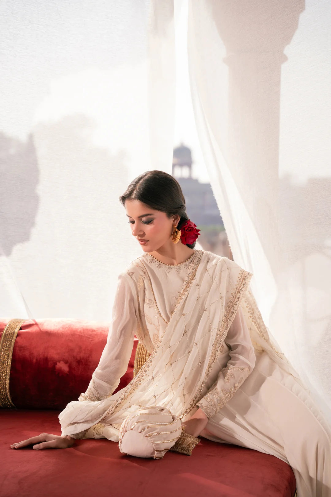 2 Piece Embroidered Chiffon Suit Pret SS - 25