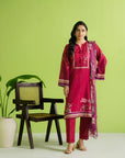 3 Piece Printed Khaddar Suit