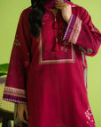3 Piece Printed Khaddar Suit