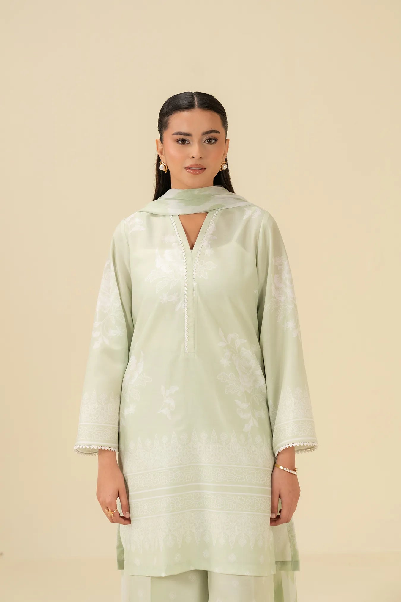 3 Piece Printed Lawn Suit Pret SS - 25