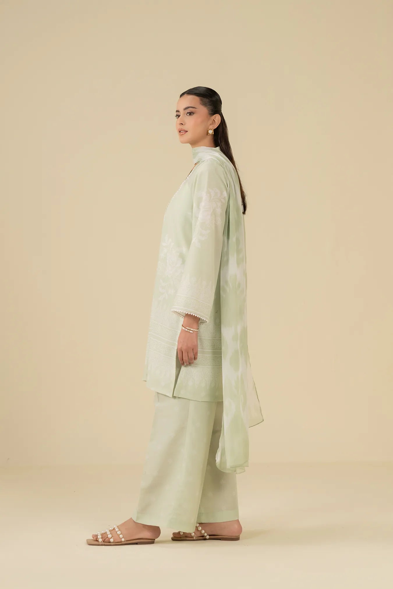 3 Piece Printed Lawn Suit Pret SS - 25