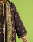 2 Piece Printed Khaddar Suit Unstitched Fall - 25