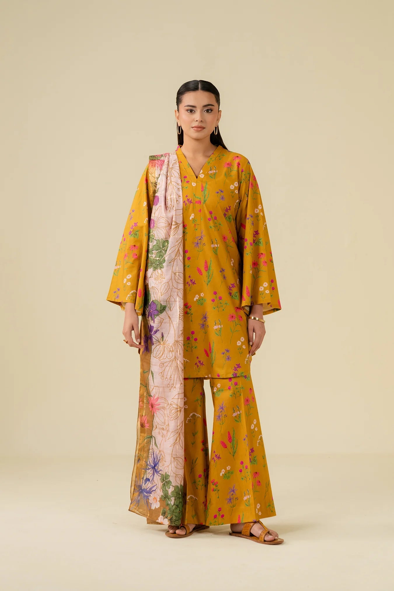 3 Piece Printed Lawn Suit Pret SS - 25