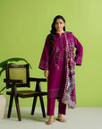 3 Piece Printed Khaddar Suit