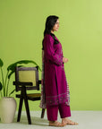 3 Piece Printed Khaddar Suit