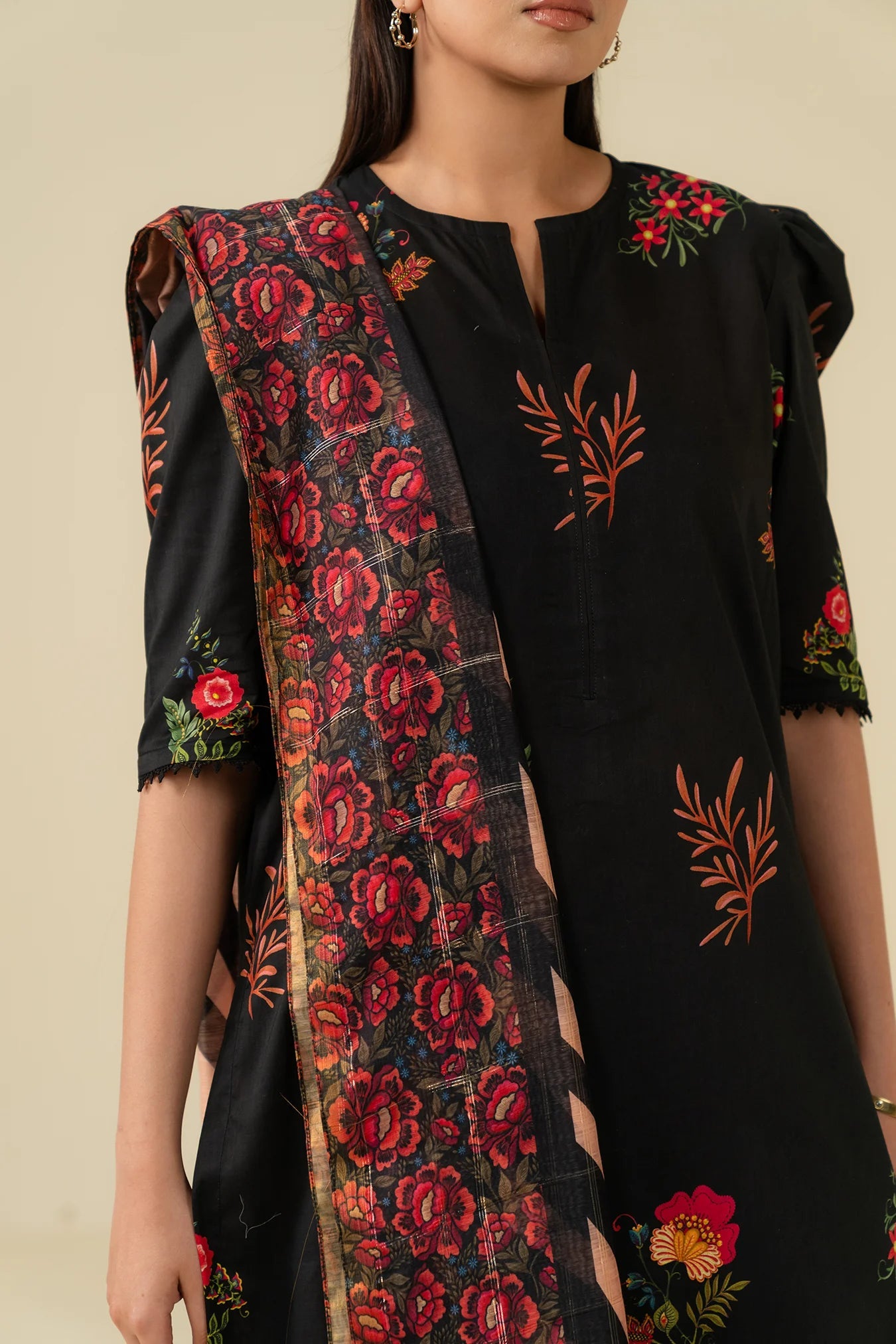 3 Piece Printed Lawn Suit Pret SS - 25