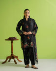 3 Piece Printed Khaddar Suit