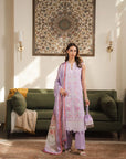 3 Piece Embroidered Lawn Suit Unstitched - 26