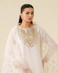 3 Piece Embroidered Badla Suit