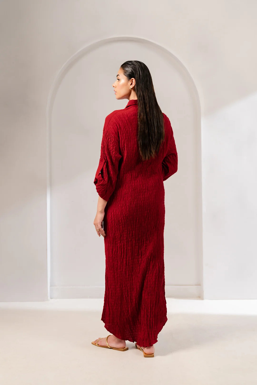 1 Piece Dress Yarn Dyed Shirt Pret Winter-24
