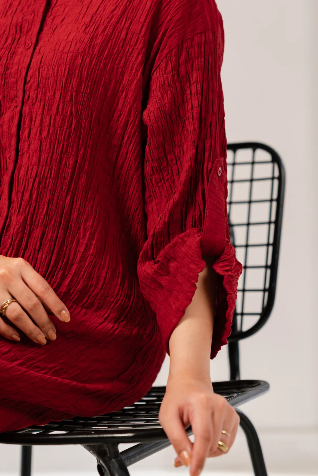 1 Piece Dress Yarn Dyed Shirt Pret Winter-24