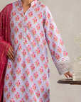 3 Piece Embellished Raw Silk Suit